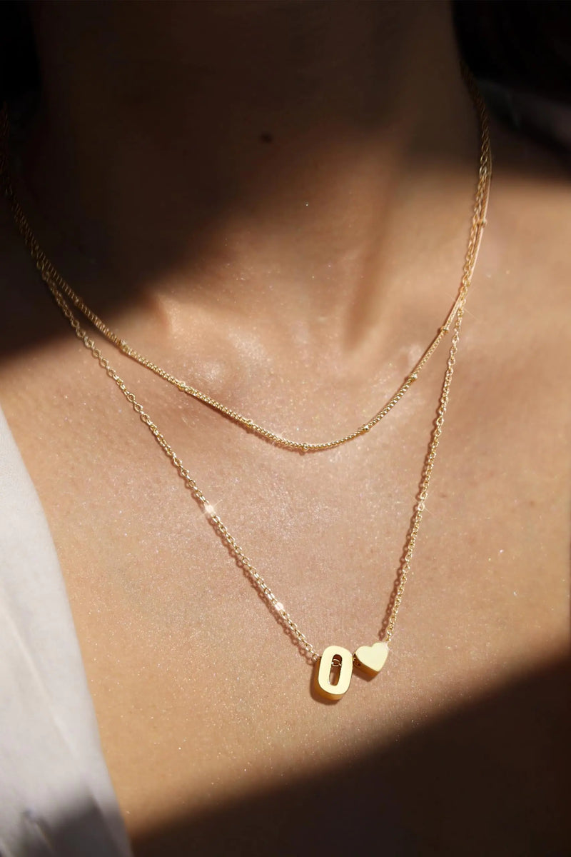 Initial Heart Necklace
